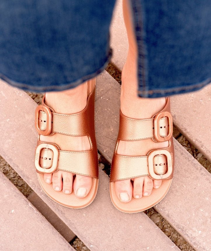 Sandals Bronze Mules Habana Metallic Bronze Igor Mules Jenny Shoo