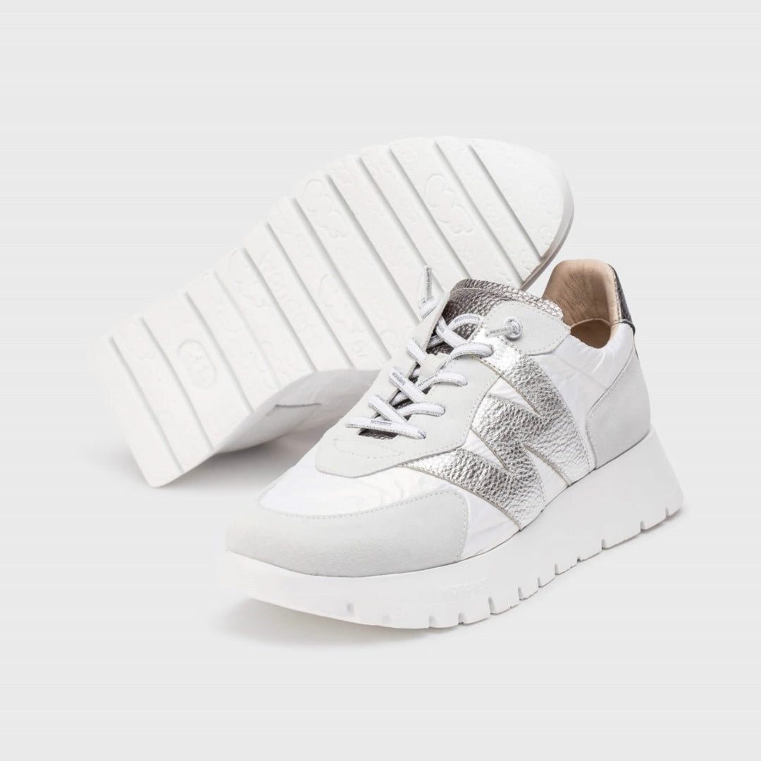 Oslo | White - Silver | Wonders | Trainers | Jenny Shoo Bootique