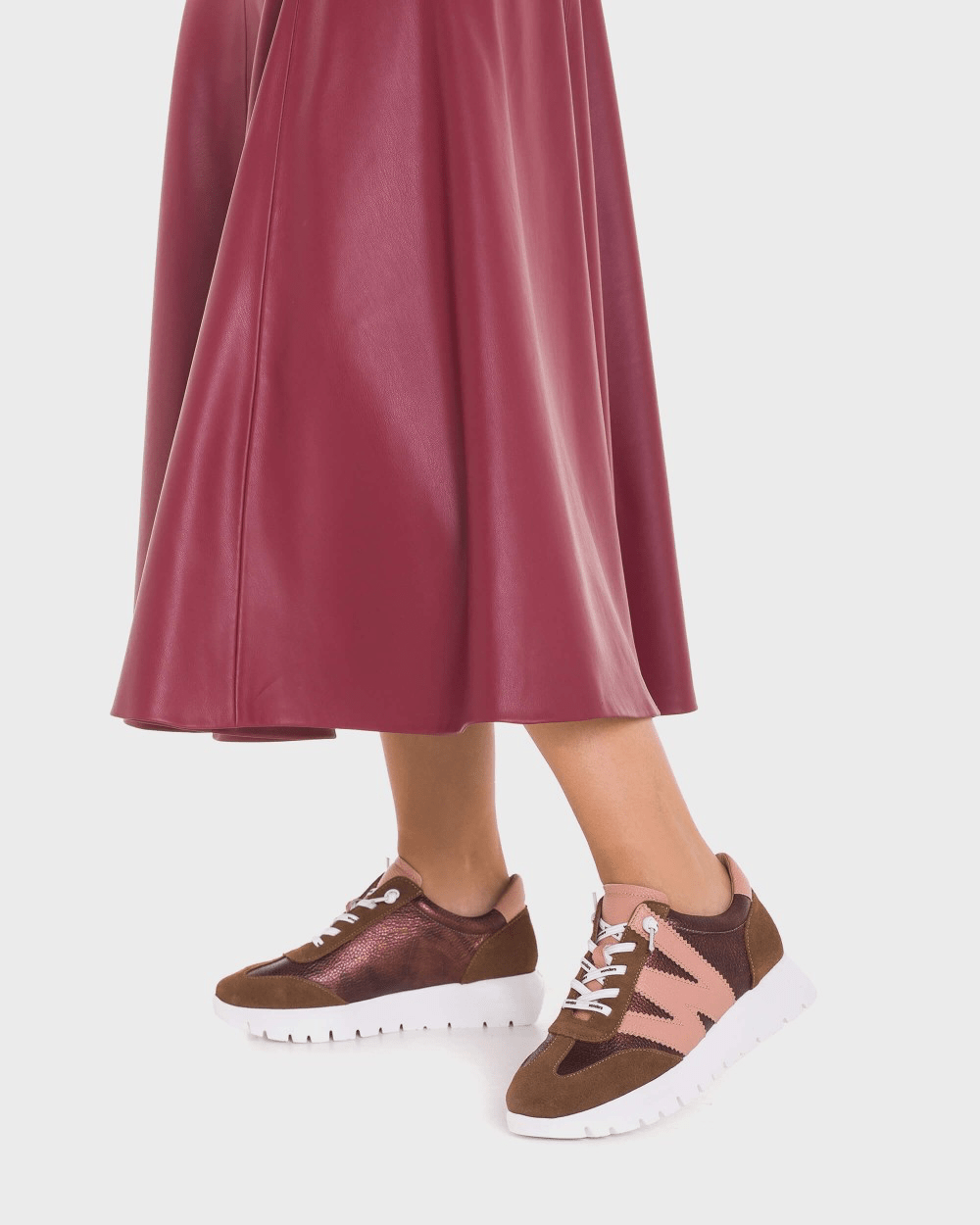 Odisei 76| Brown - Powder Pink | Wonders | Trainers | Jenny Shoo Bootique