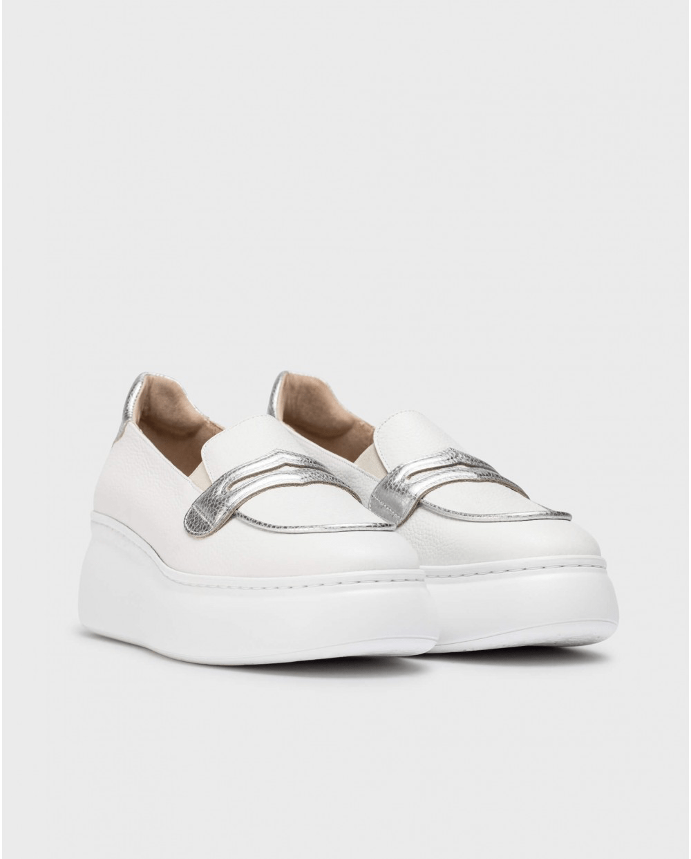 Bacan | White - Silver | Wonders | Wedges | Jenny Shoo Bootique