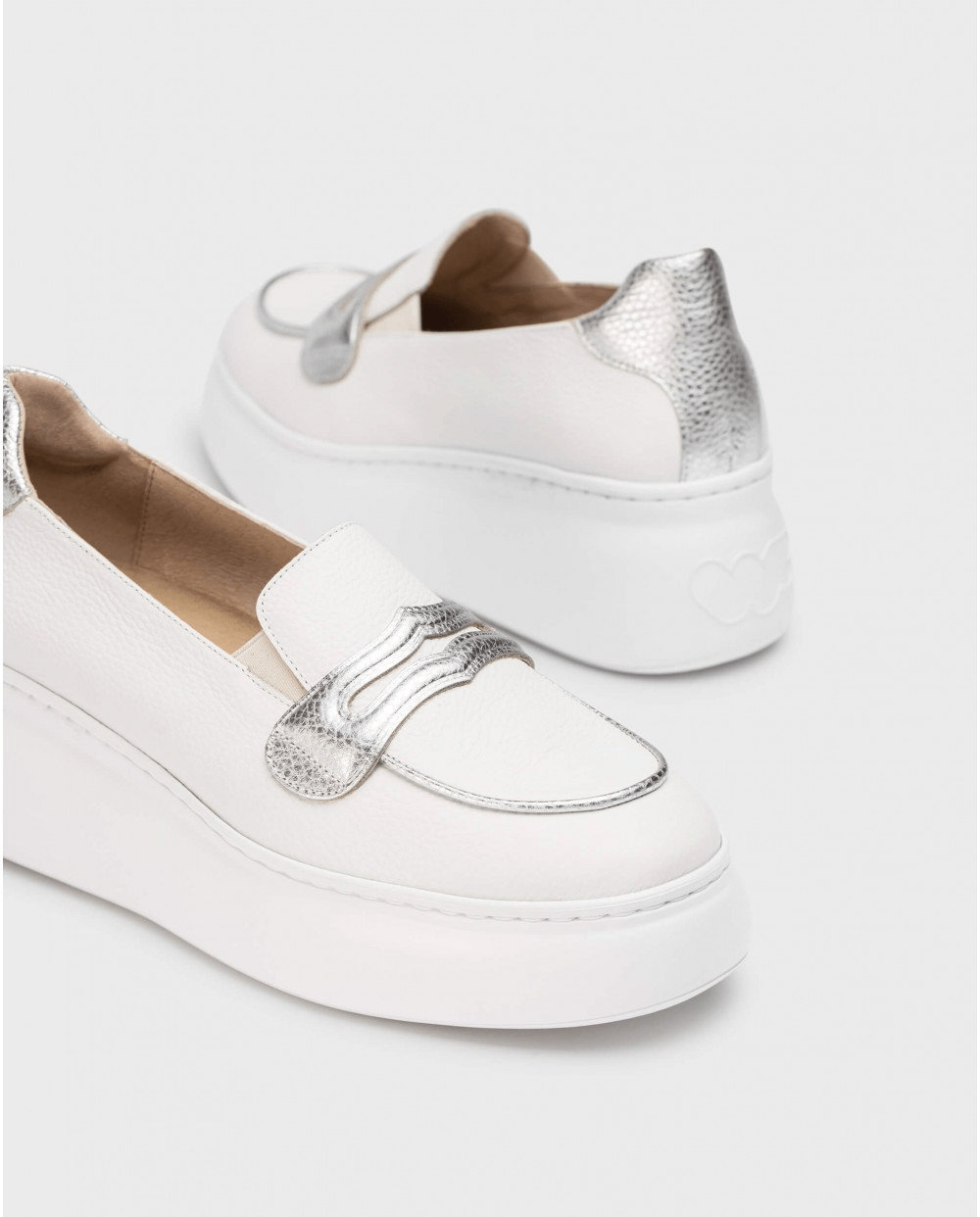 Bacan | White - Silver | Wonders | Wedges | Jenny Shoo Bootique