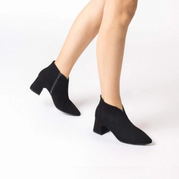 Eliot | Black Suede | Wonders | Ankle Boots | Jenny Shoo Bootique