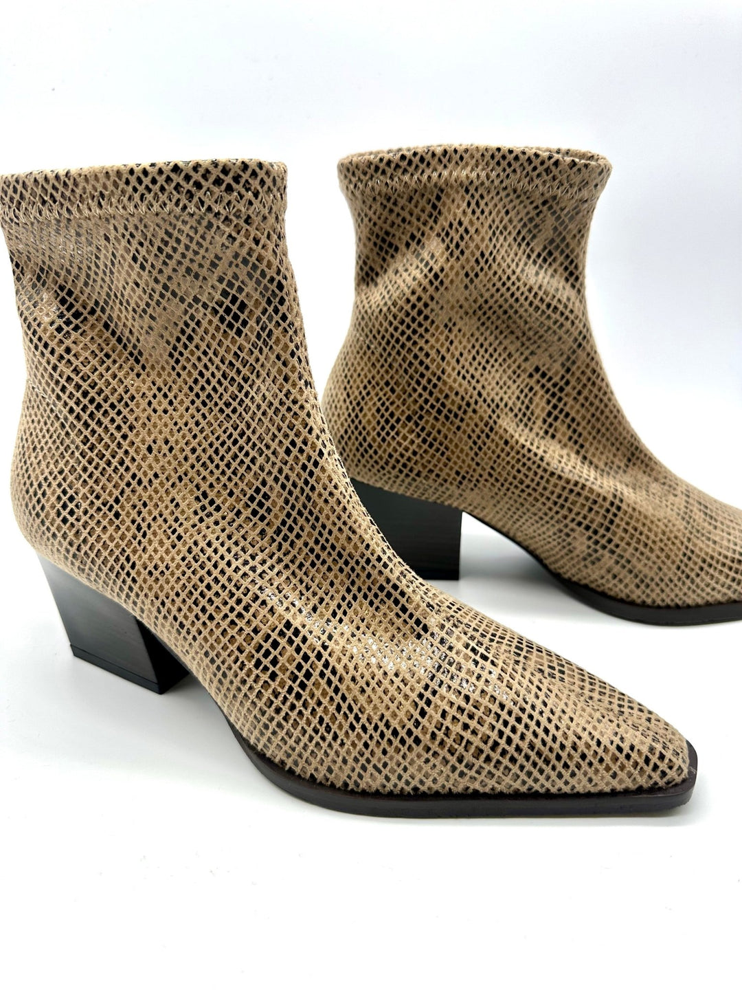 Texaco Ankle | Snake Print | Miss Elastic | Ankle Boots | Jenny Shoo Bootique