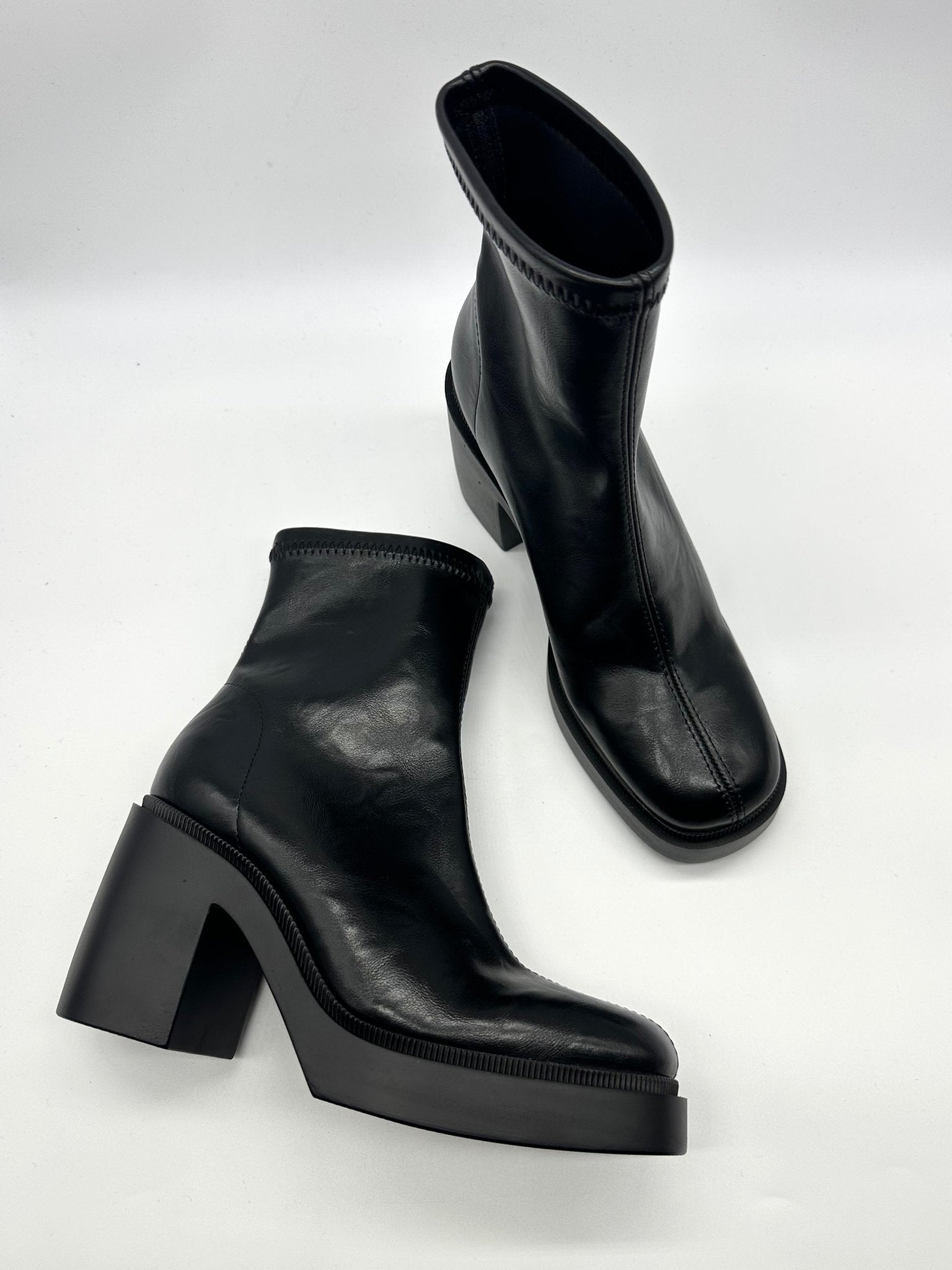 Mat Ankle | Black | Miss Elastic | Ankle Boots | Jenny Shoo Bootique