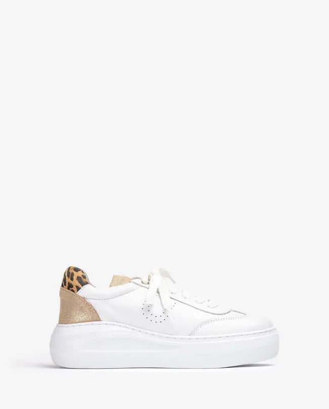 Fraile | White - Leopard | Unisa | Trainers | Jenny Shoo Bootique