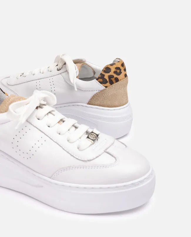 Fraile | White - Leopard | Unisa | Trainers | Jenny Shoo Bootique