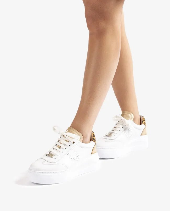 Fraile | White - Leopard | Unisa | Trainers | Jenny Shoo Bootique
