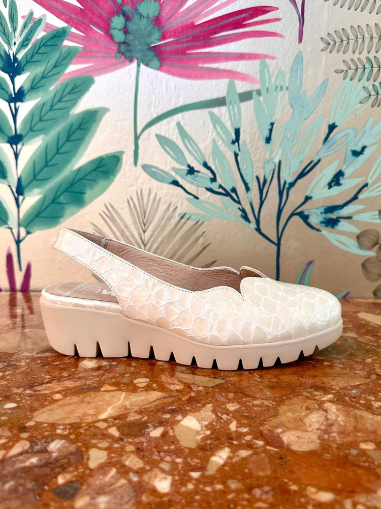 Abril | Off White Croc | Wonders | Wedges | Jenny Shoo Bootique