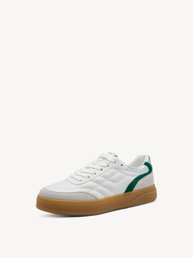 Compete | White - Green | Tamaris | Trainers | Jenny Shoo Bootique