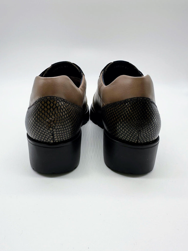 Bari Elastic Lace | Truffle | Callaghan | Wedges | Jenny Shoo Bootique