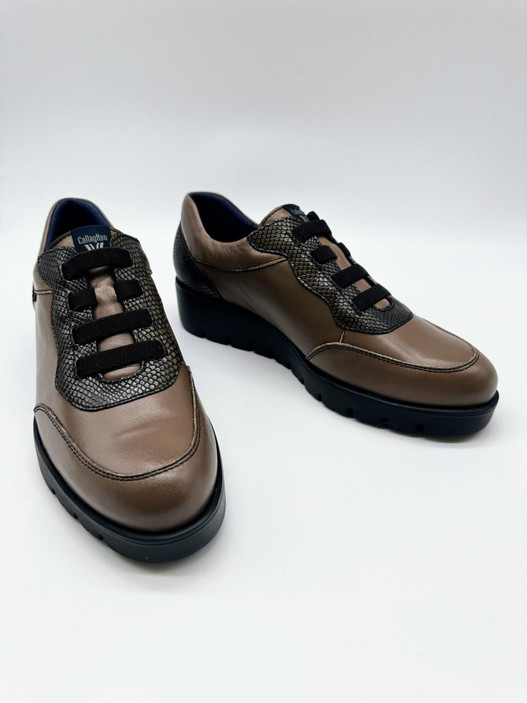 Bari Elastic Lace | Truffle | Callaghan | Wedges | Jenny Shoo Bootique