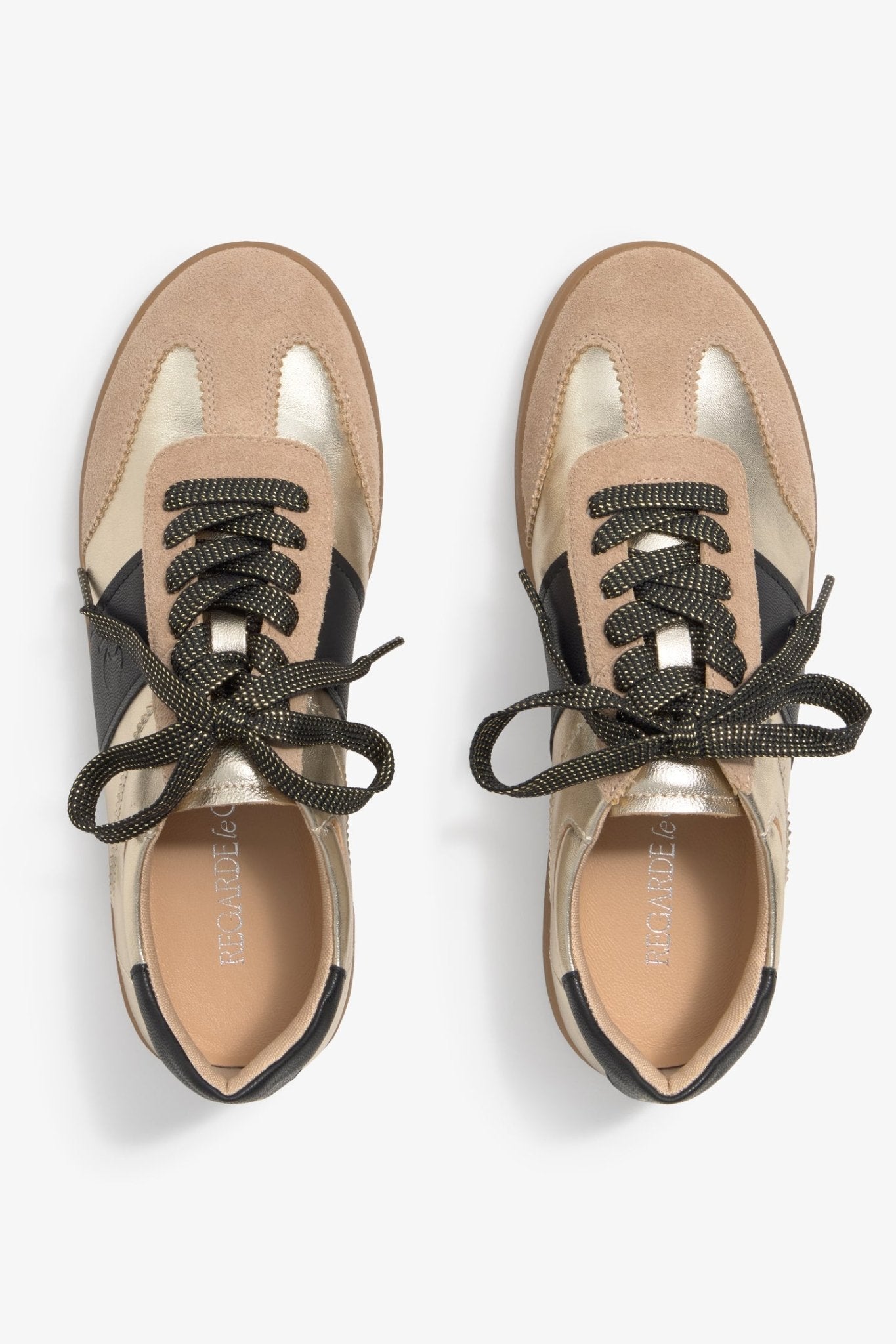 Grisel | Gold - Black | Regarde Le Ciel | Trainers | Jenny Shoo Bootique