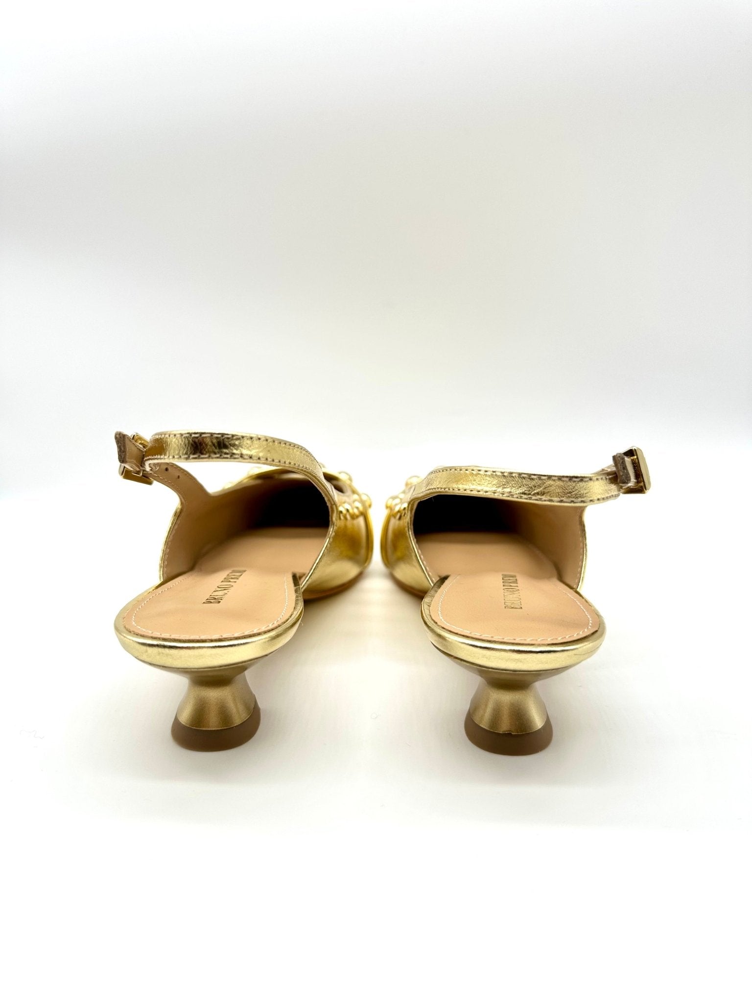 Tia Hon | Gold | Bruno Premi | Heels | Jenny Shoo Bootique