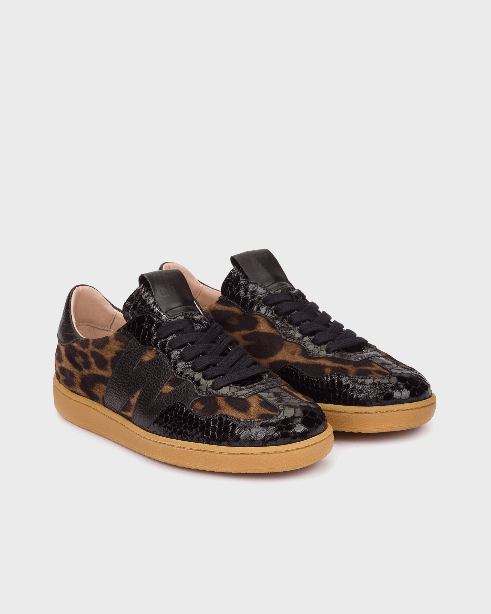 Nubia 10 | Black- Leopard | Wonders | Trainers | Jenny Shoo Bootique