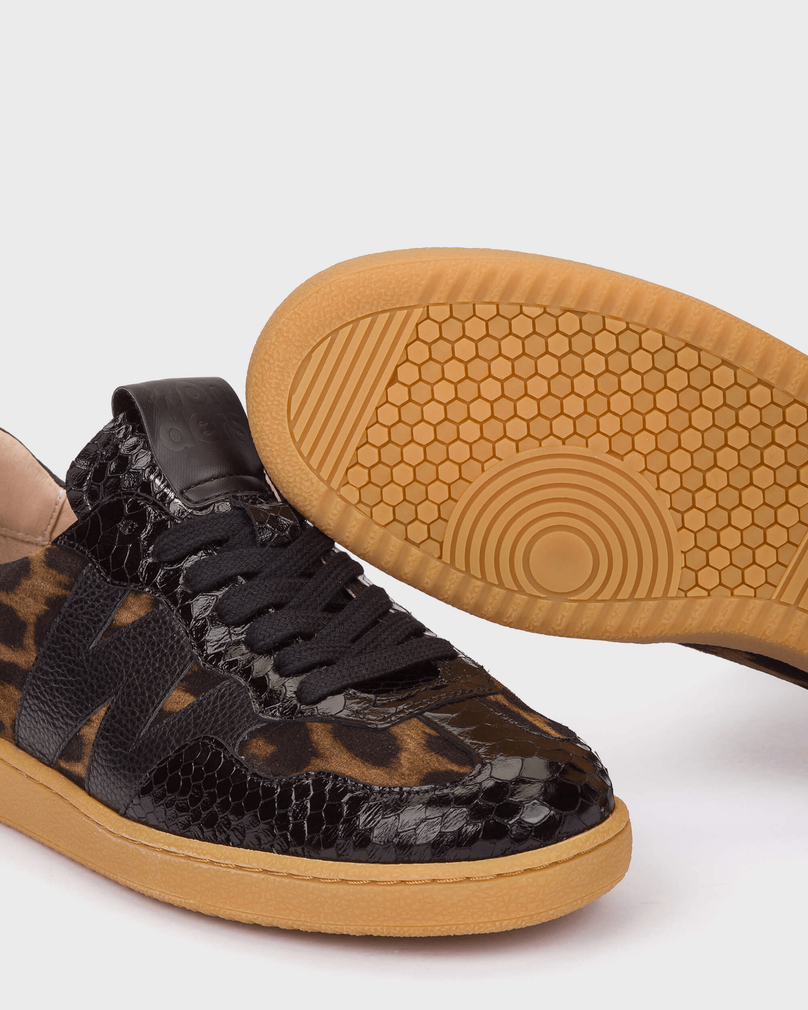 Nubia 10 | Black- Leopard | Wonders | Trainers | Jenny Shoo Bootique
