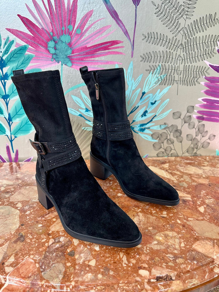 Elettra 01 | Black | Regarde Le Ciel | Ankle Boots | Jenny Shoo Bootique