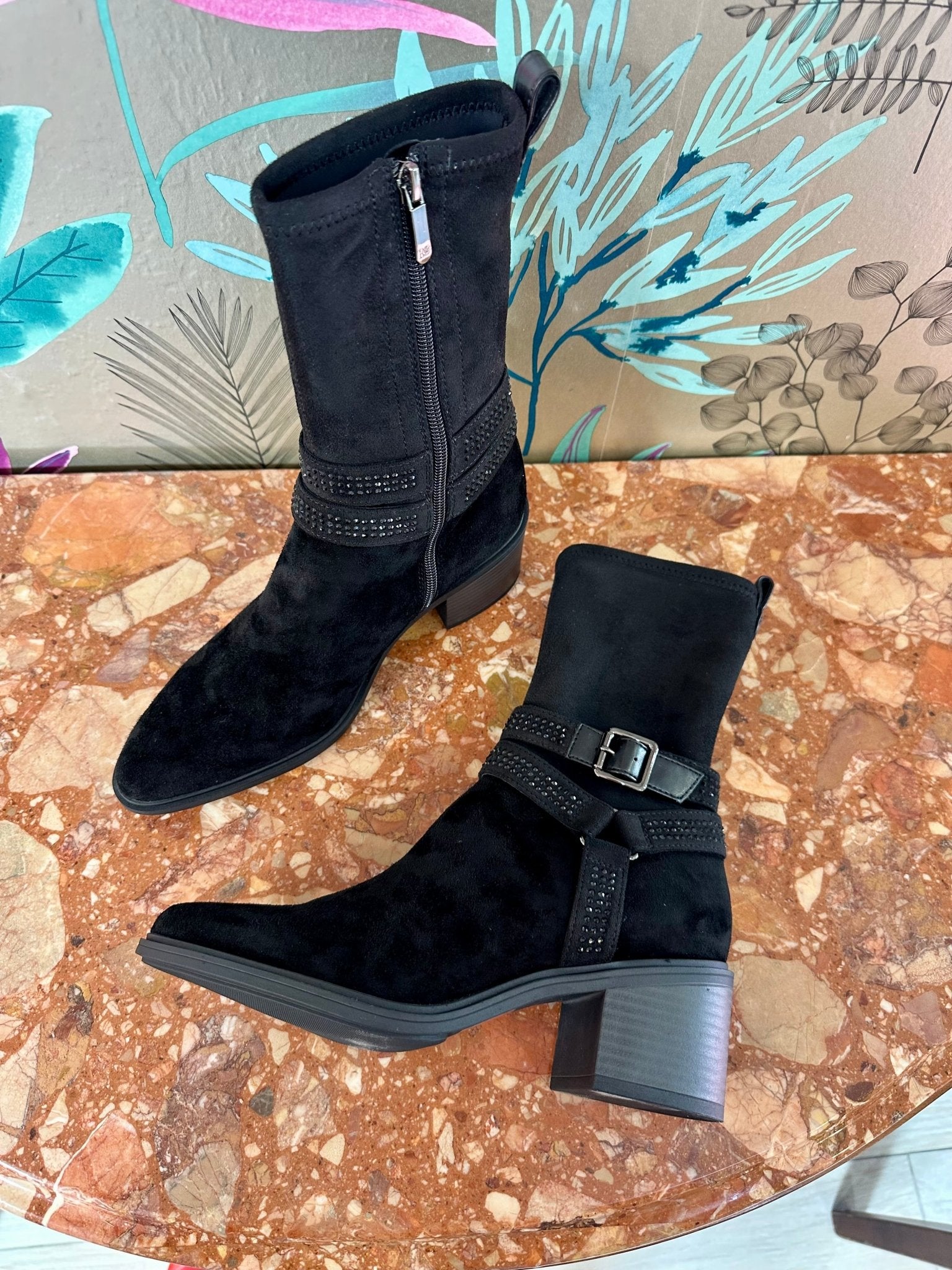 Elettra 01 | Black | Regarde Le Ciel | Ankle Boots | Jenny Shoo Bootique