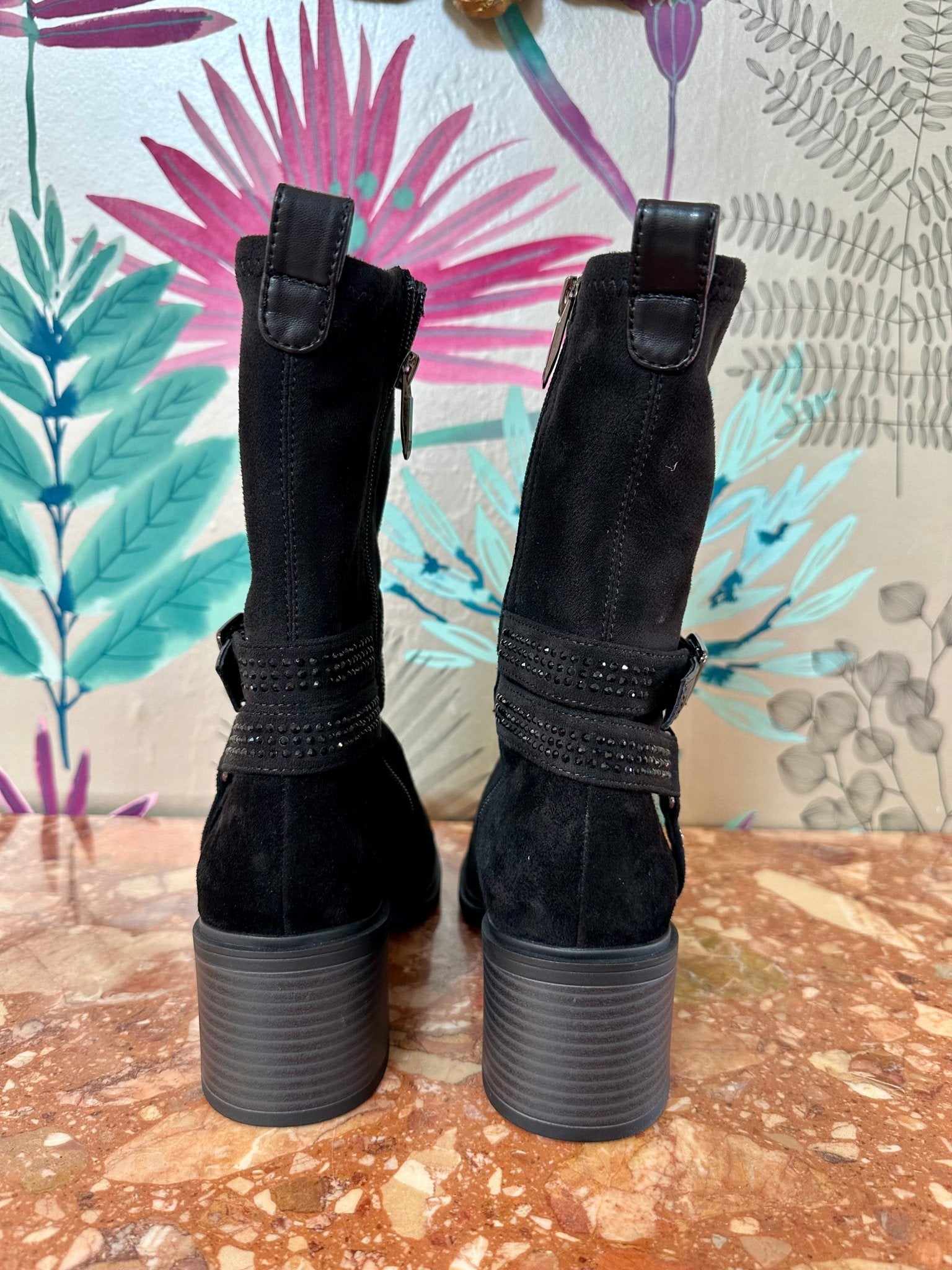 Elettra 01 | Black | Regarde Le Ciel | Ankle Boots | Jenny Shoo Bootique