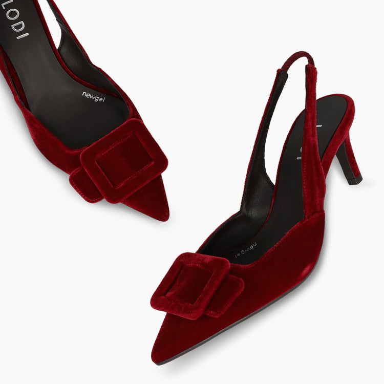 Nestor | Red Velvet | LODI | Heels | Jenny Shoo Bootique