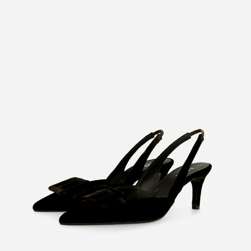 Nestor | Black Velvet | LODI | Heels | Jenny Shoo Bootique