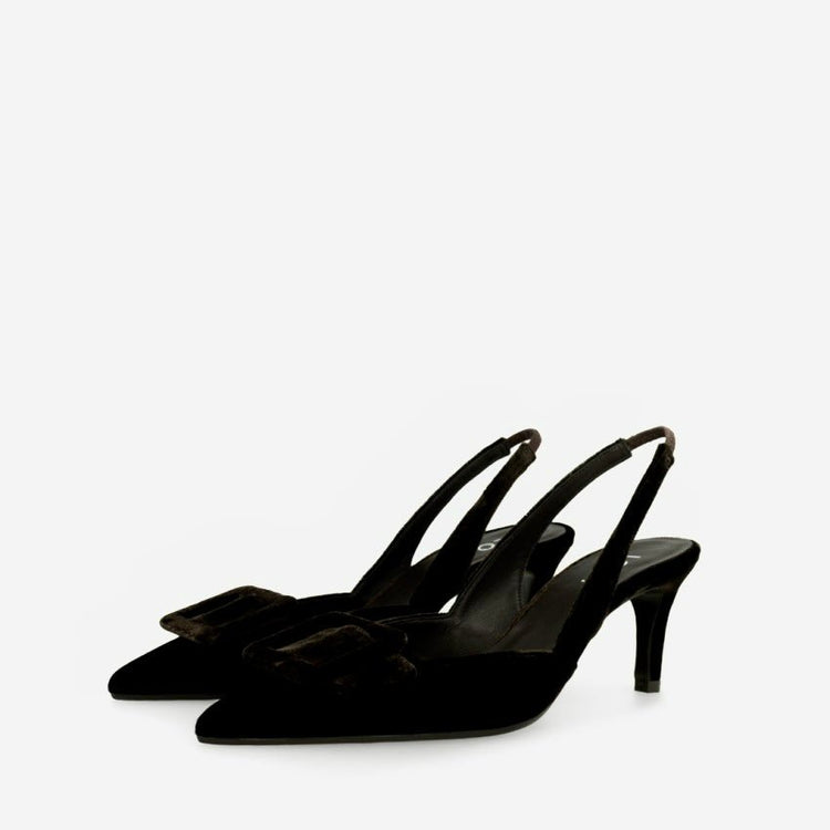 Nestor | Black Velvet | LODI | Heels | Jenny Shoo Bootique