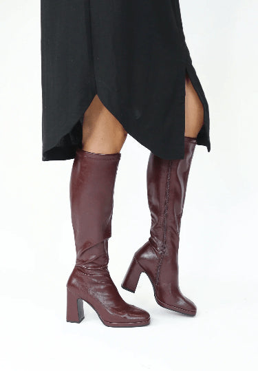 Limbo | Burgundy | LODI | Long Boots | Jenny Shoo Bootique