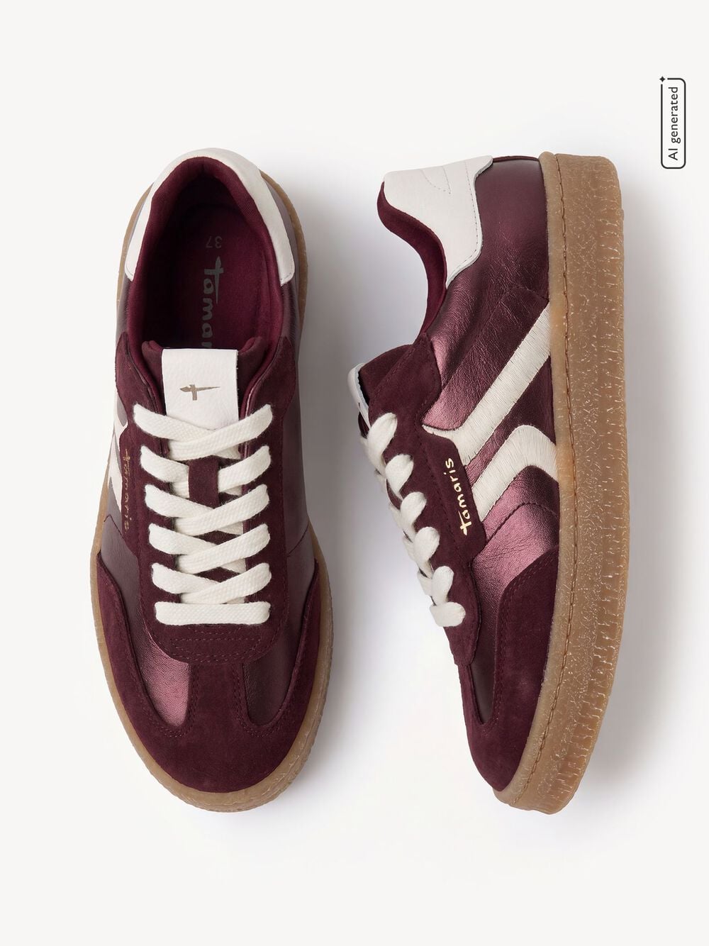 League | Burgundy | Tamaris | Trainers | Jenny Shoo Bootique