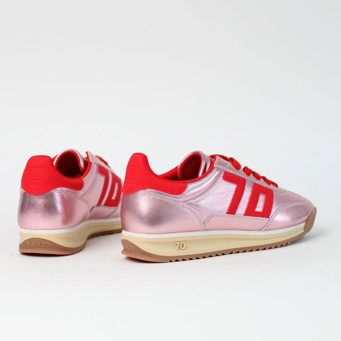 Jogger | Pink Metallic - Red | Back 70 | Trainers | Jenny Shoo Bootique