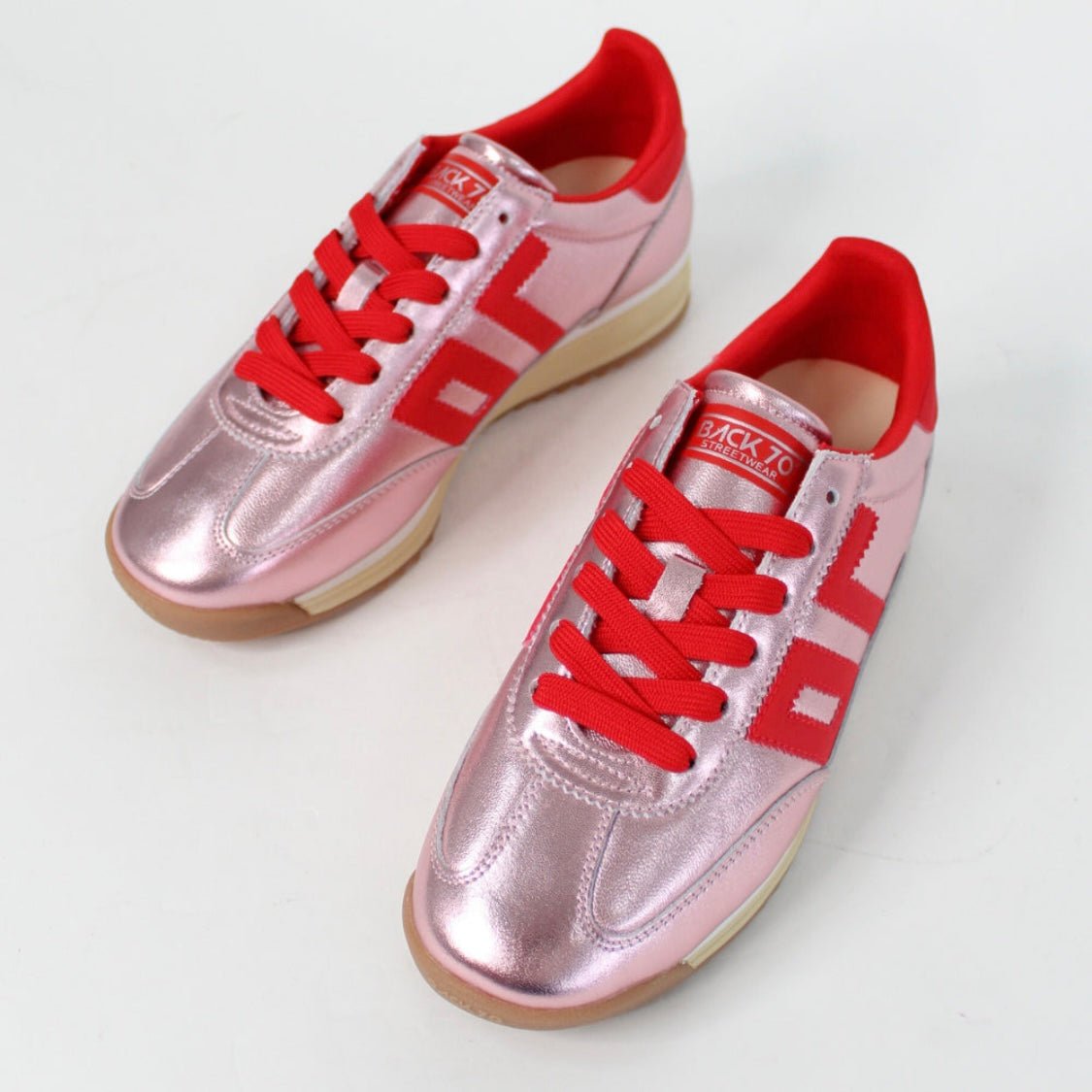 Jogger | Pink Metallic - Red | Back 70 | Trainers | Jenny Shoo Bootique