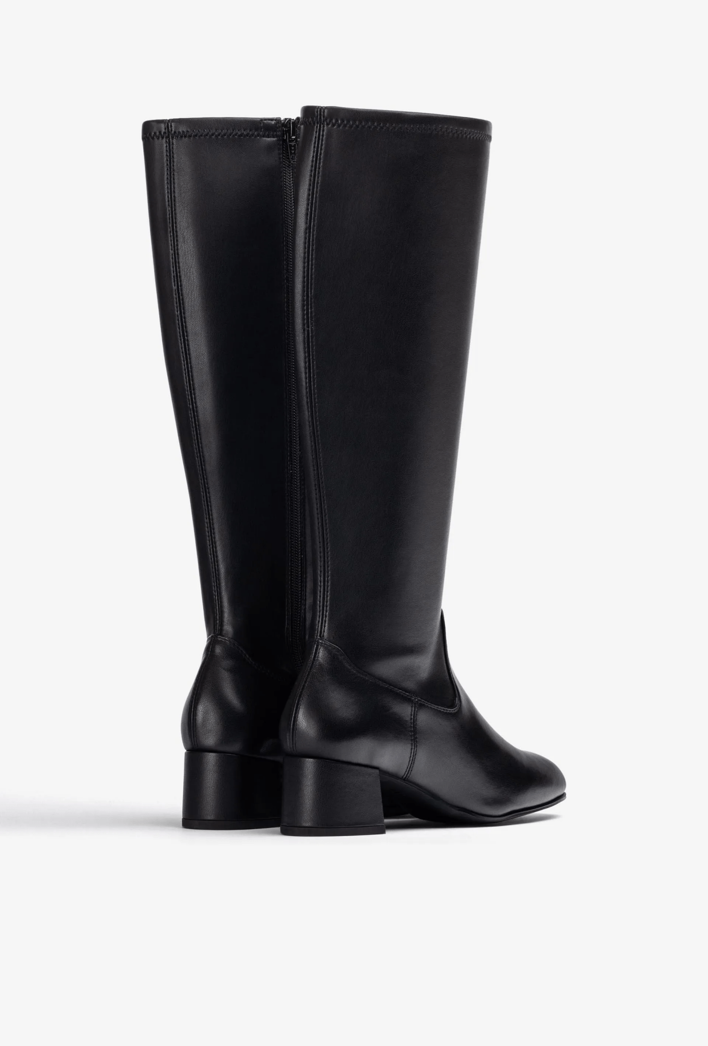 Lapes | Black Stretch Leather | Unisa | Long Boots | Jenny Shoo Bootique