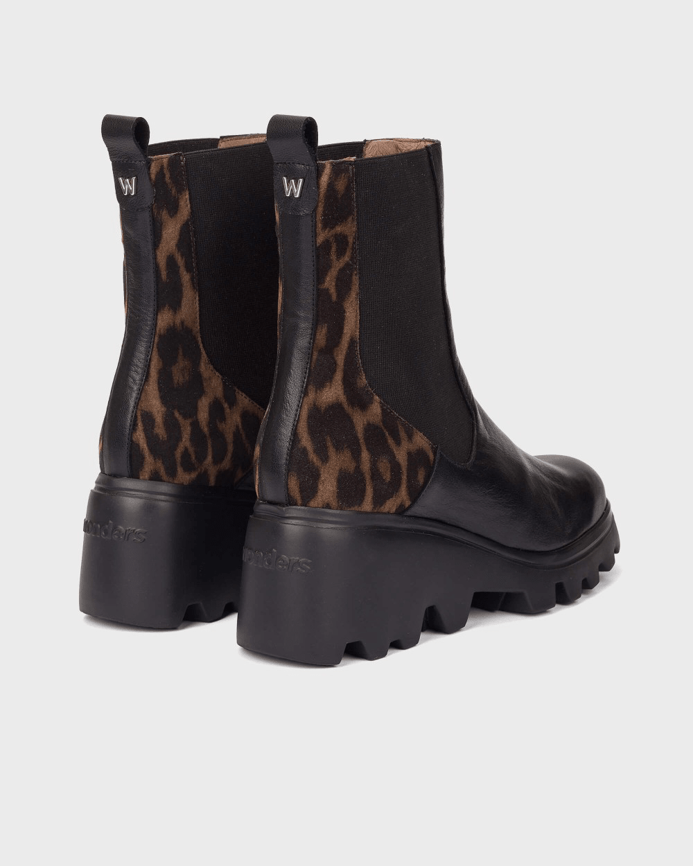 Toronto 32 | Black-Leopard | Wonders | Ankle Boots | Jenny Shoo Bootique