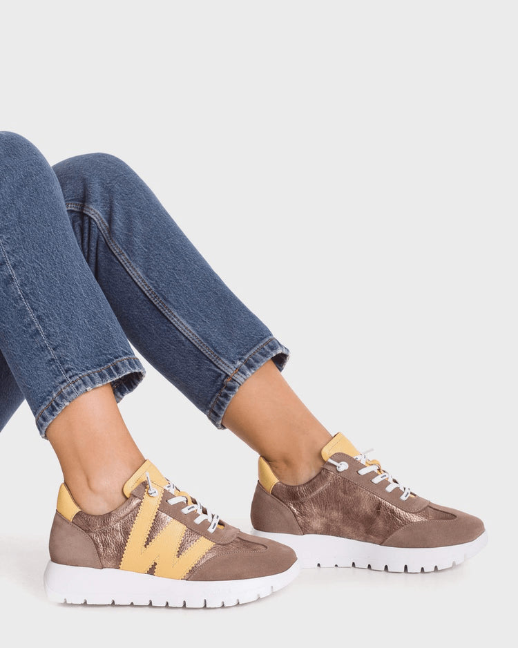 Odisei 76 | Taupe - Yellow | Wonders | Trainers | Jenny Shoo Bootique