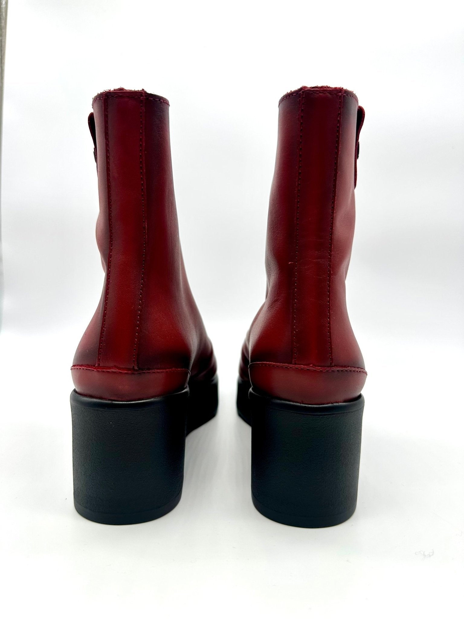 Jean | Red | Jose Saenz | Ankle Boots | Jenny Shoo Bootique