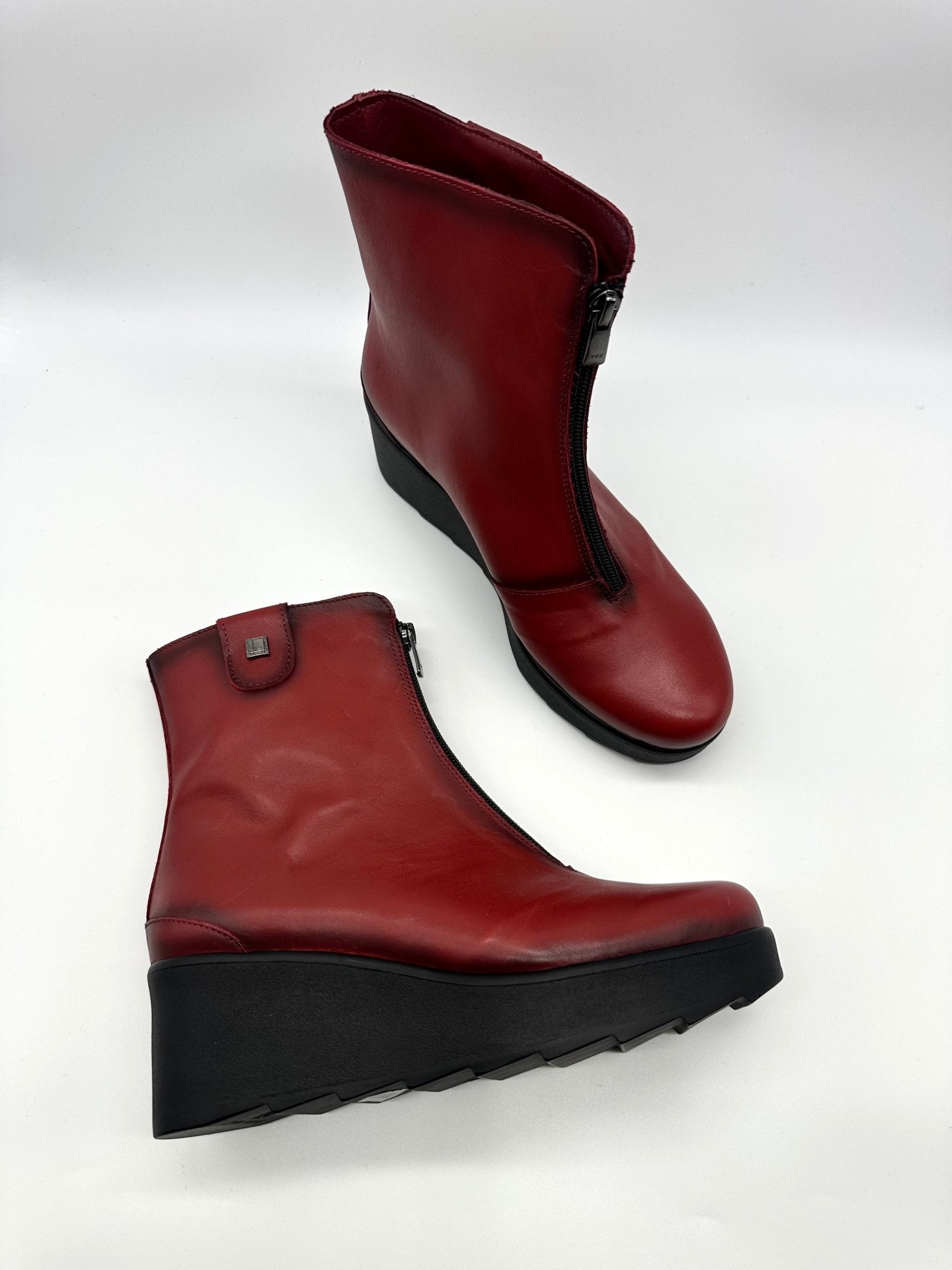 Jean | Red | Jose Saenz | Ankle Boots | Jenny Shoo Bootique