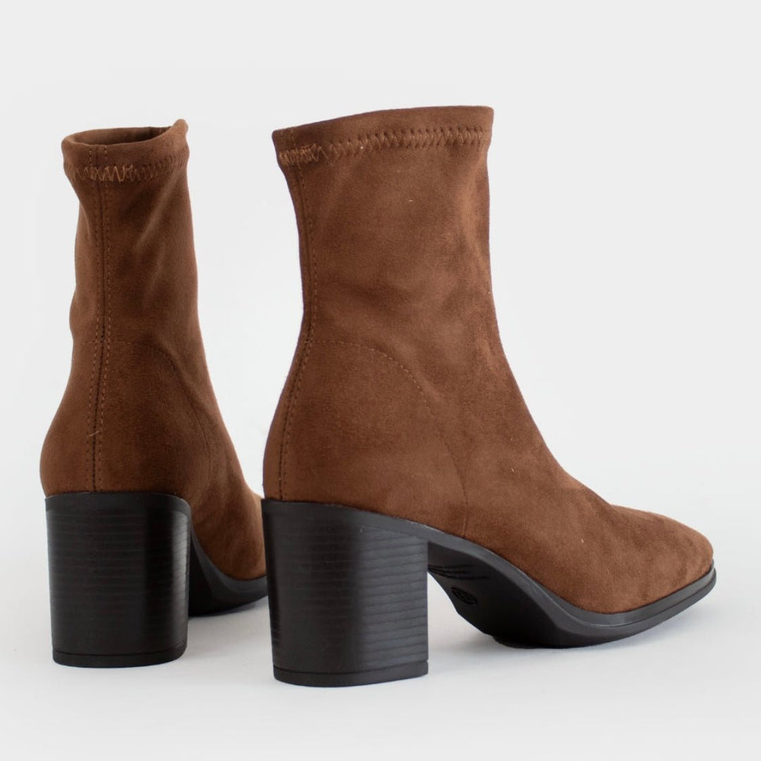 Luisa Ankle | Brown | Miss Elastic | Ankle Boots | Jenny Shoo Bootique