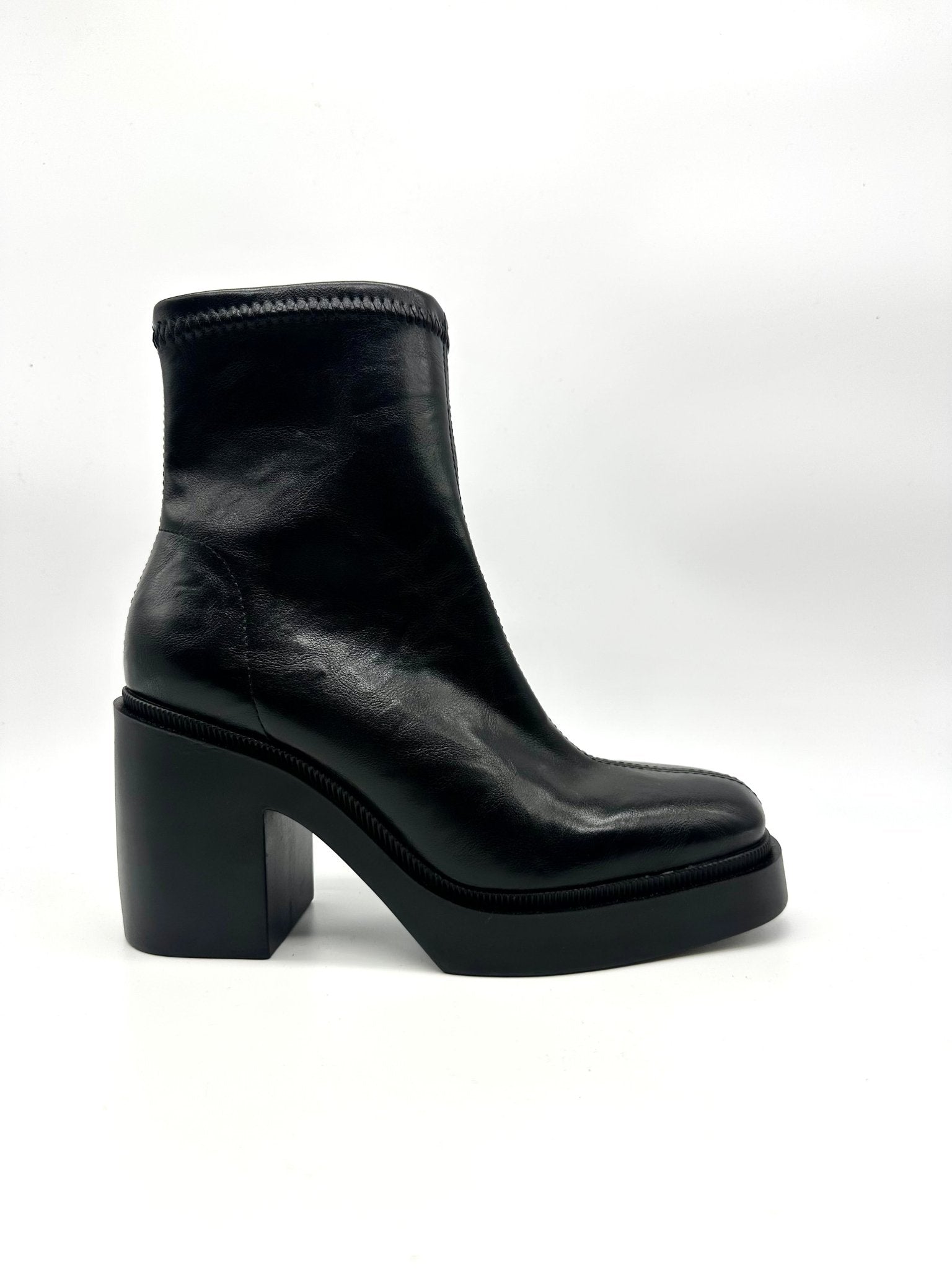 Mat Ankle | Black | Miss Elastic | Ankle Boots | Jenny Shoo Bootique