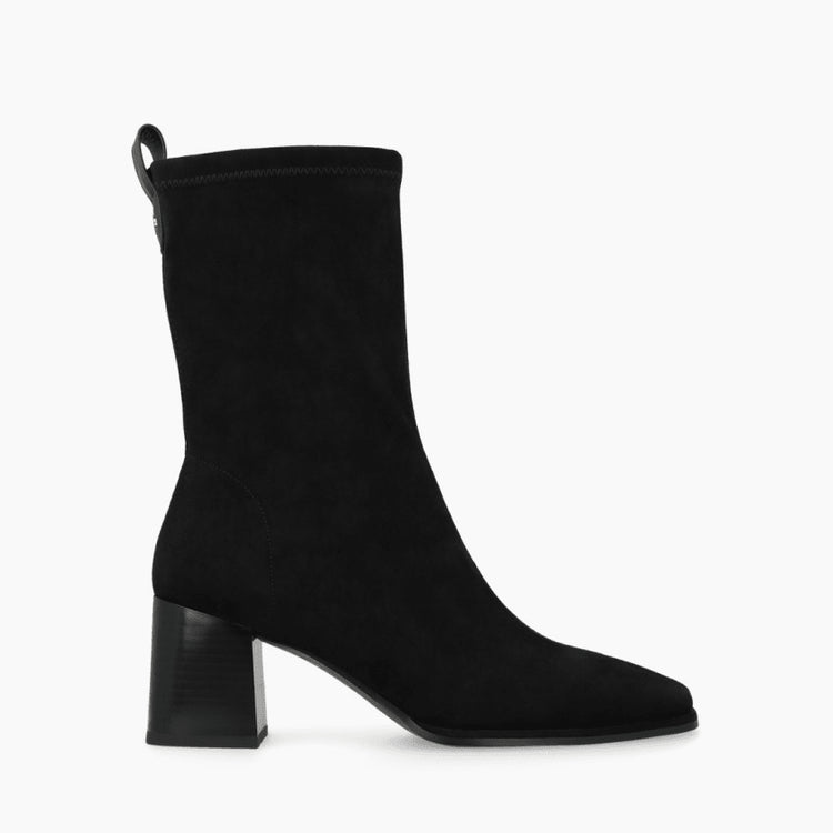 Hekka | Black Stretch Suede | LODI | Ankle Boots | Jenny Shoo Bootique