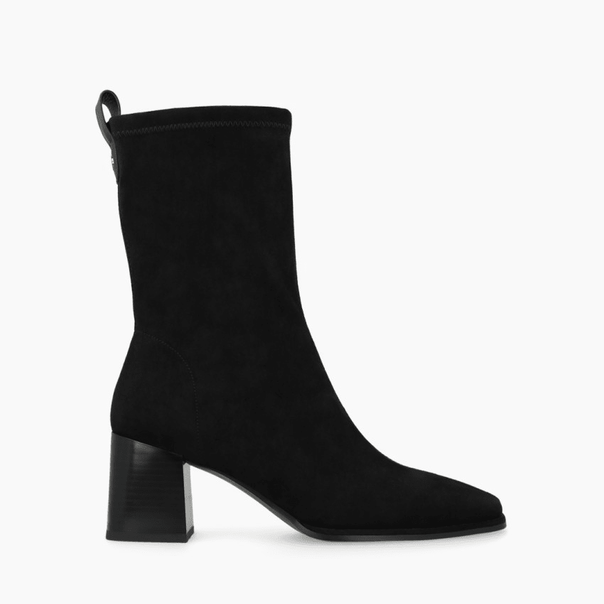 Hekka | Black Stretch Suede | LODI | Ankle Boots | Jenny Shoo Bootique