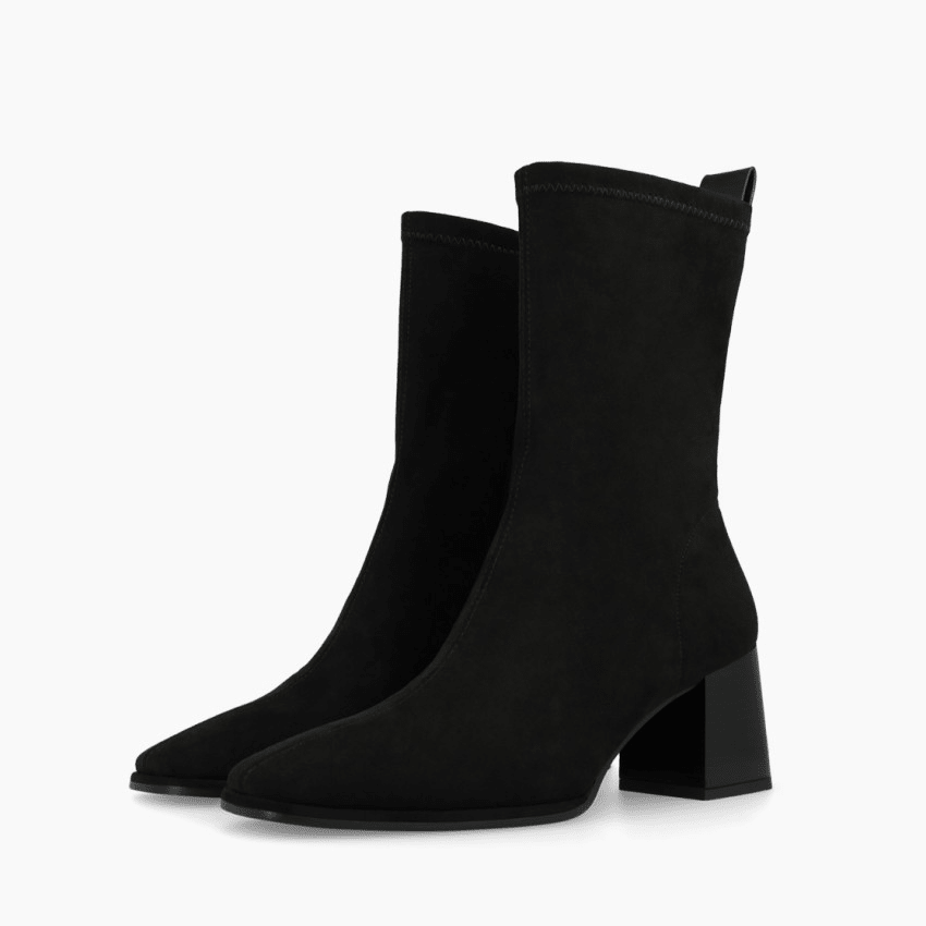 Hekka | Black Stretch Suede | LODI | Ankle Boots | Jenny Shoo Bootique