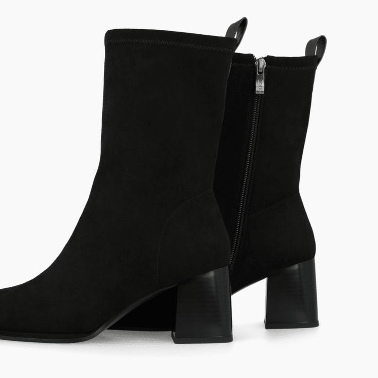 Hekka | Black Stretch Suede | LODI | Ankle Boots | Jenny Shoo Bootique