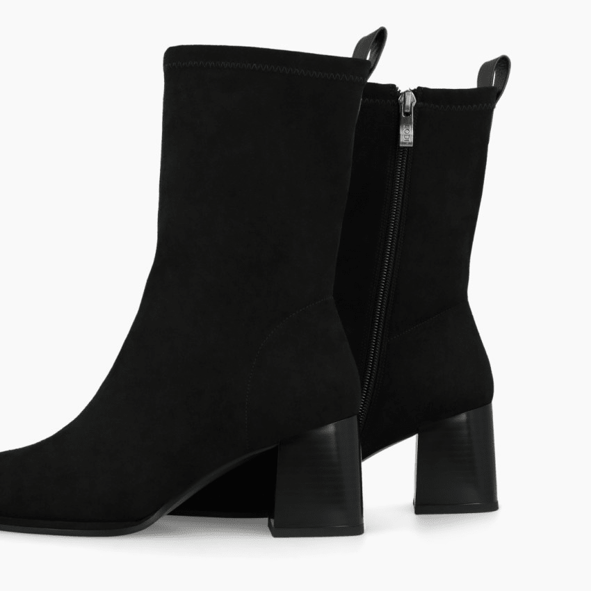 Hekka | Black Stretch Suede | LODI | Ankle Boots | Jenny Shoo Bootique