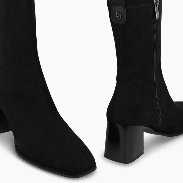 Hekka | Black Stretch Suede | LODI | Ankle Boots | Jenny Shoo Bootique