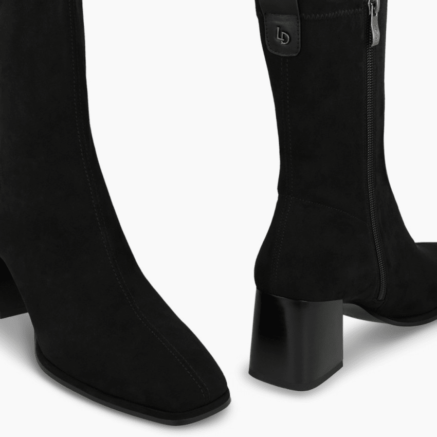 Hekka | Black Stretch Suede | LODI | Ankle Boots | Jenny Shoo Bootique