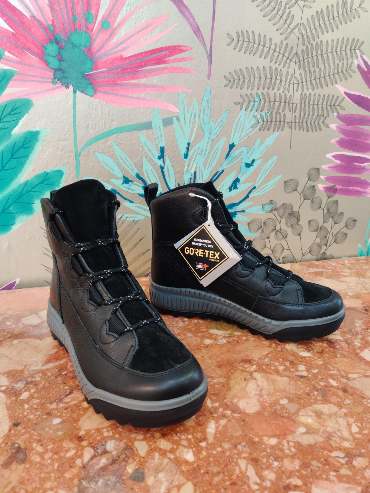 Tirano | Black Leather GORTEX | Legero | Ankle Boots | Jenny Shoo Bootique