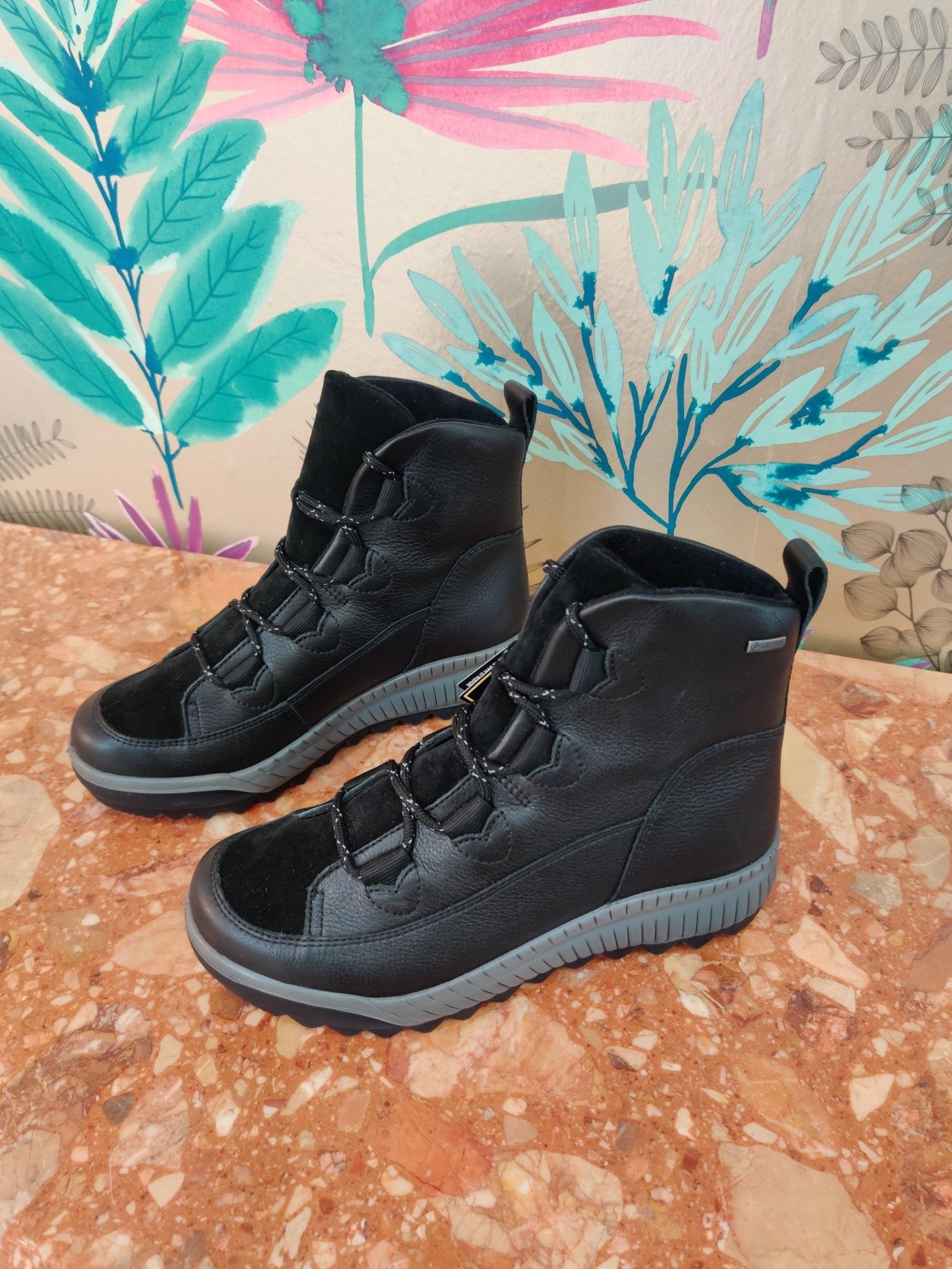 Tirano | Black Leather GORTEX | Legero | Ankle Boots | Jenny Shoo Bootique