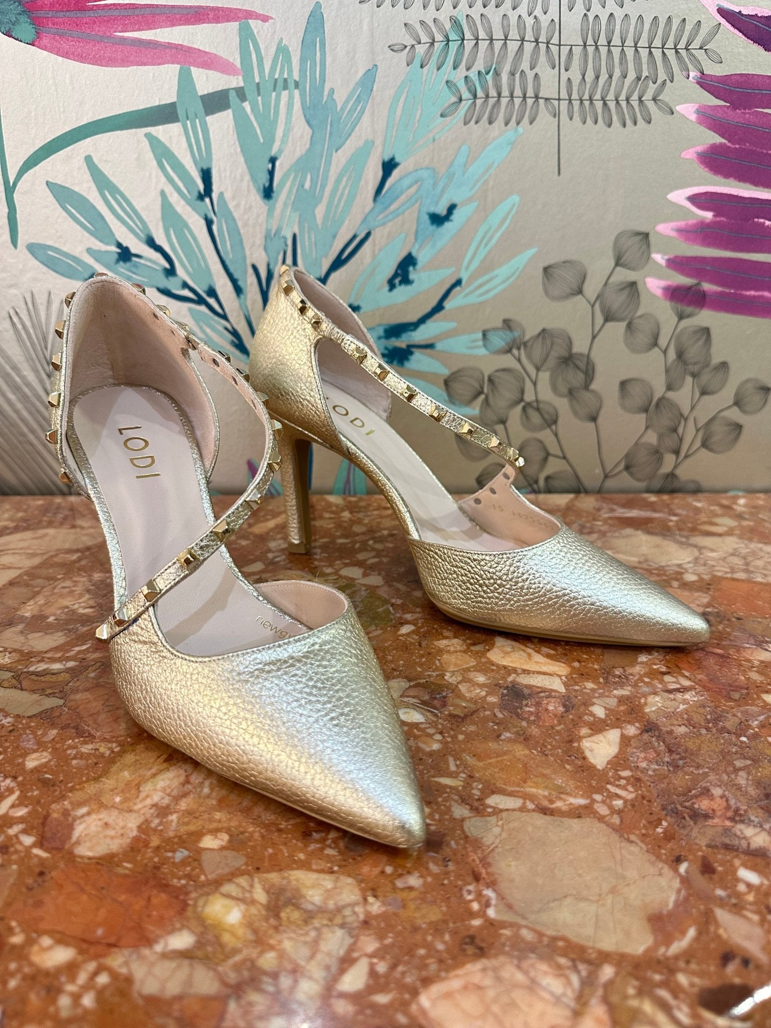 Rubiel | Gold | LODI | Heels | Jenny Shoo Bootique