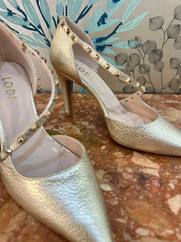 Rubiel | Gold | LODI | Heels | Jenny Shoo Bootique