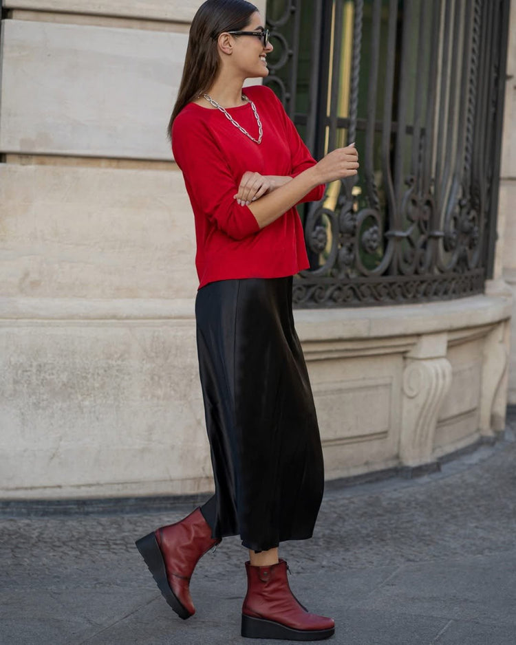 Jean | Red | Jose Saenz | Ankle Boots | Jenny Shoo Bootique