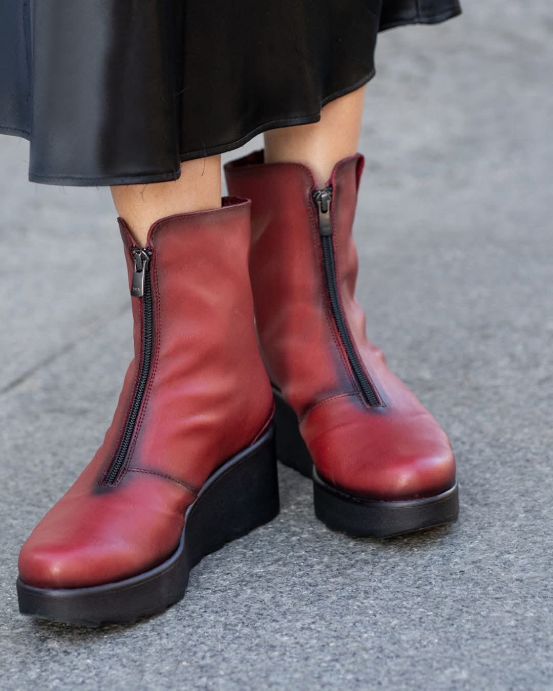 Jean | Red | Jose Saenz | Ankle Boots | Jenny Shoo Bootique