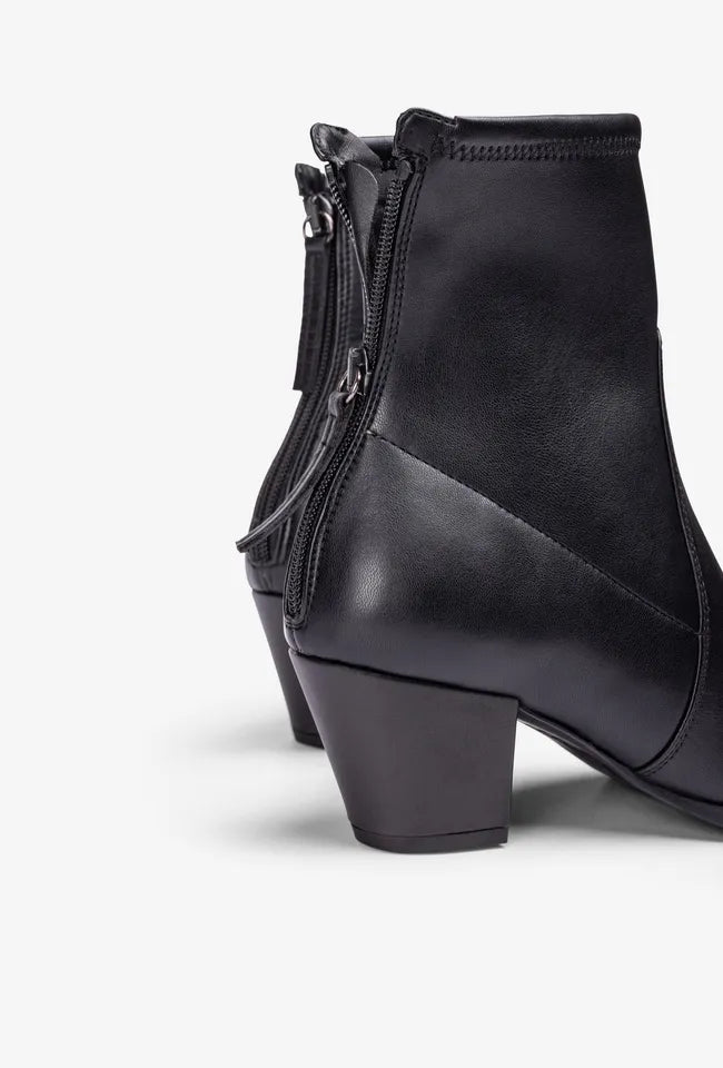 Lotus | Black Stretch Leather